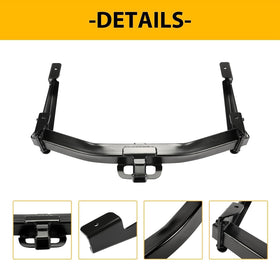 ECOTRIC hitch beside measuring tape showing scale for correct vehicle fitment