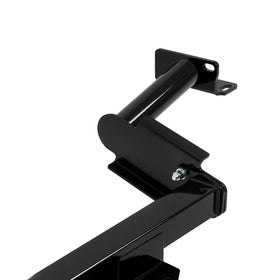ECOTRIC hitch beside tape measure showing size and scale clarity benefit