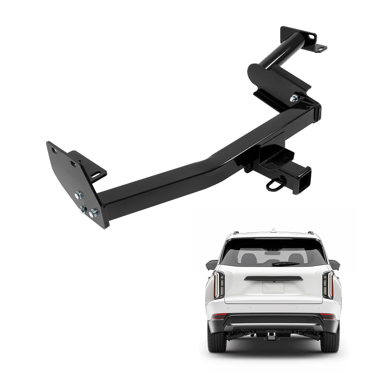 ECOTRIC hitch front view showing fit and strong construction benefits