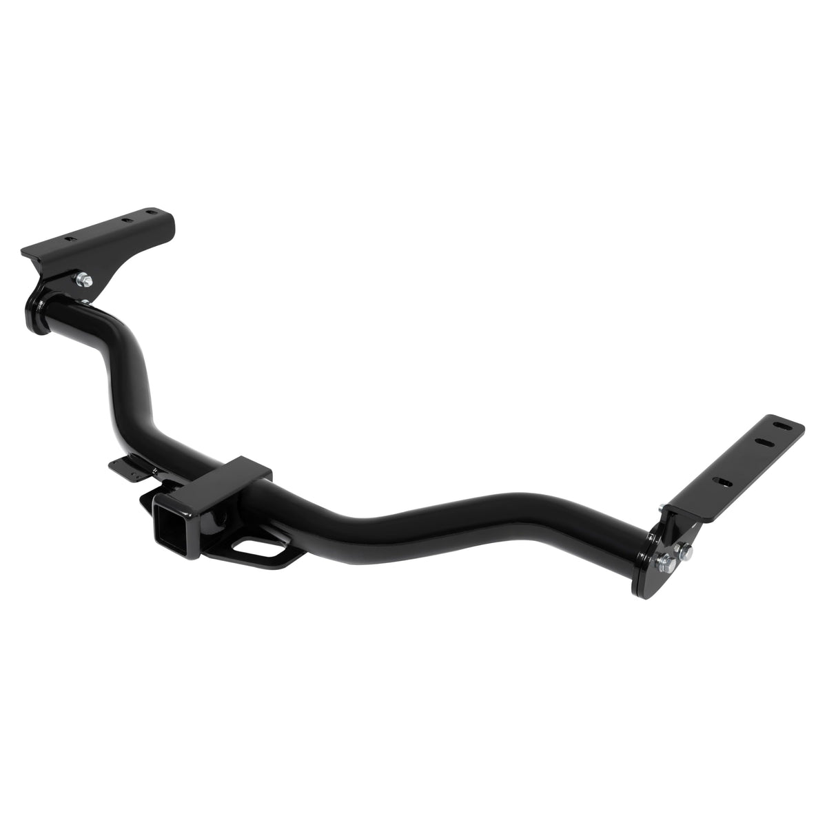 ECOTRIC hitch front view showing direct-fit design and easy installation benefit
