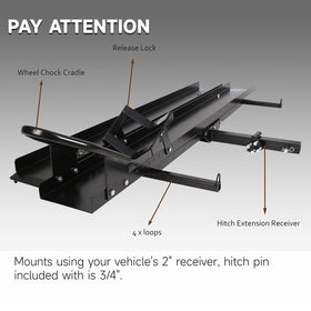 ECOTRIC hitch receiver connection showing easy mounting and strong attachment