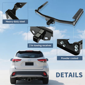 ECOTRIC hitch with ball mount showing compatibility for towing
