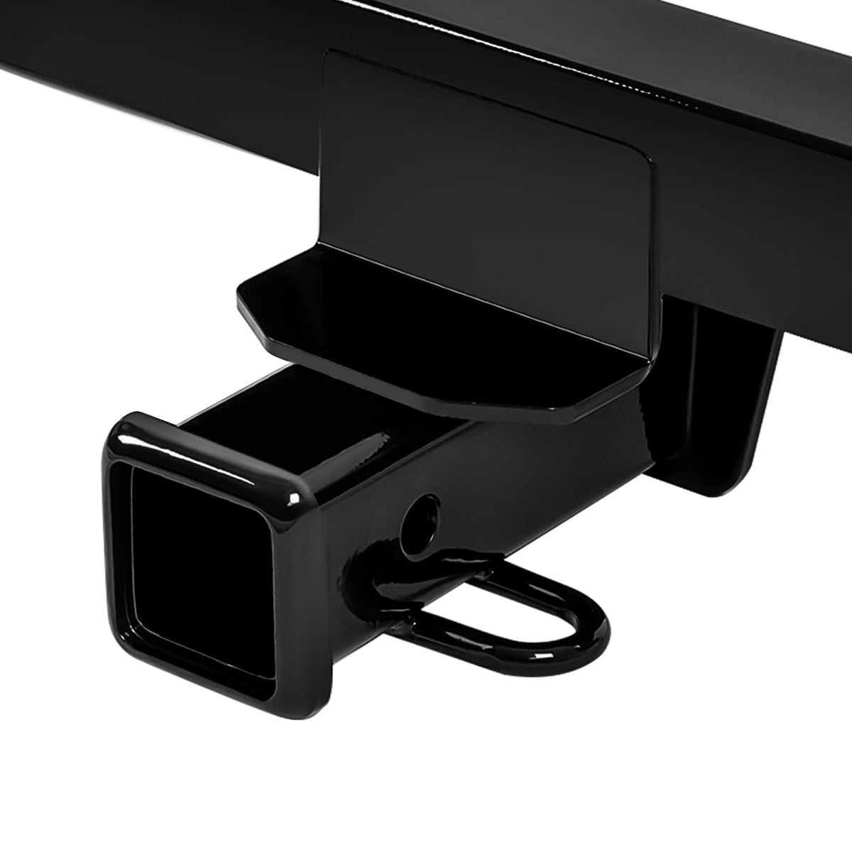 ECOTRIC hitch with weight-distribution assembly showing improved stability benefit