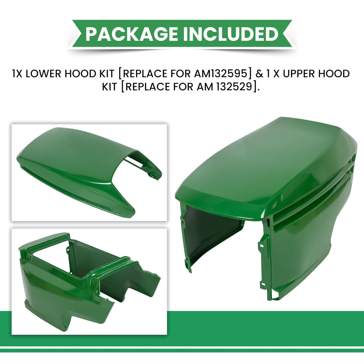 ECOTRIC hood installed on John Deere tractor demonstrating protection benefit