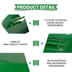 ECOTRIC hood texture and gap fit illustrating weather-resistant design