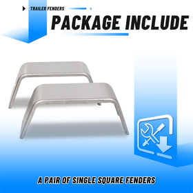 ECOTRIC fenders on landscape trailer protecting wheels from debris