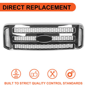 ECOTRIC grille being installed using factory mounting points for easy fit