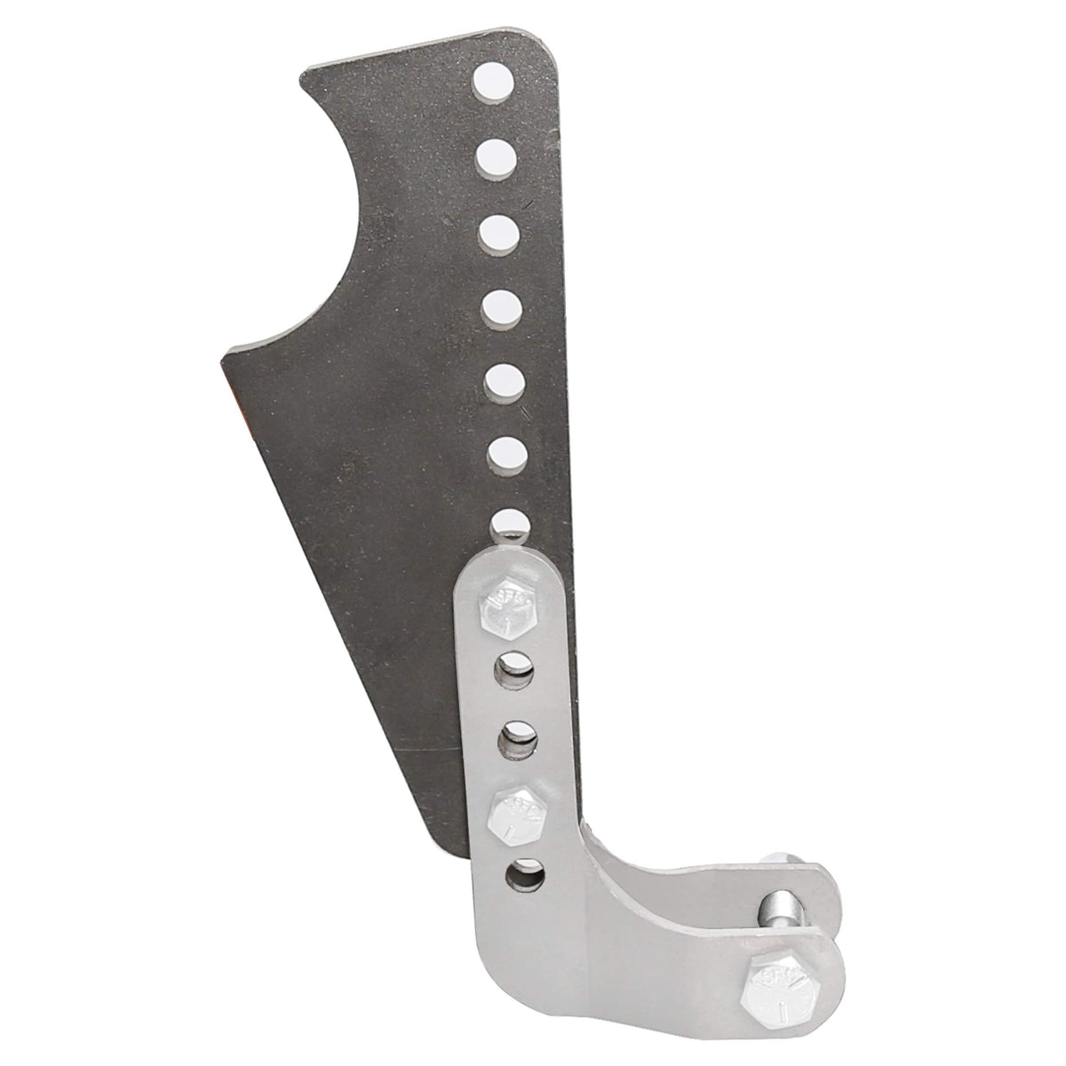 ECOTRIC detailed L-bracket holes and thickness, demonstrates strength and adjustability