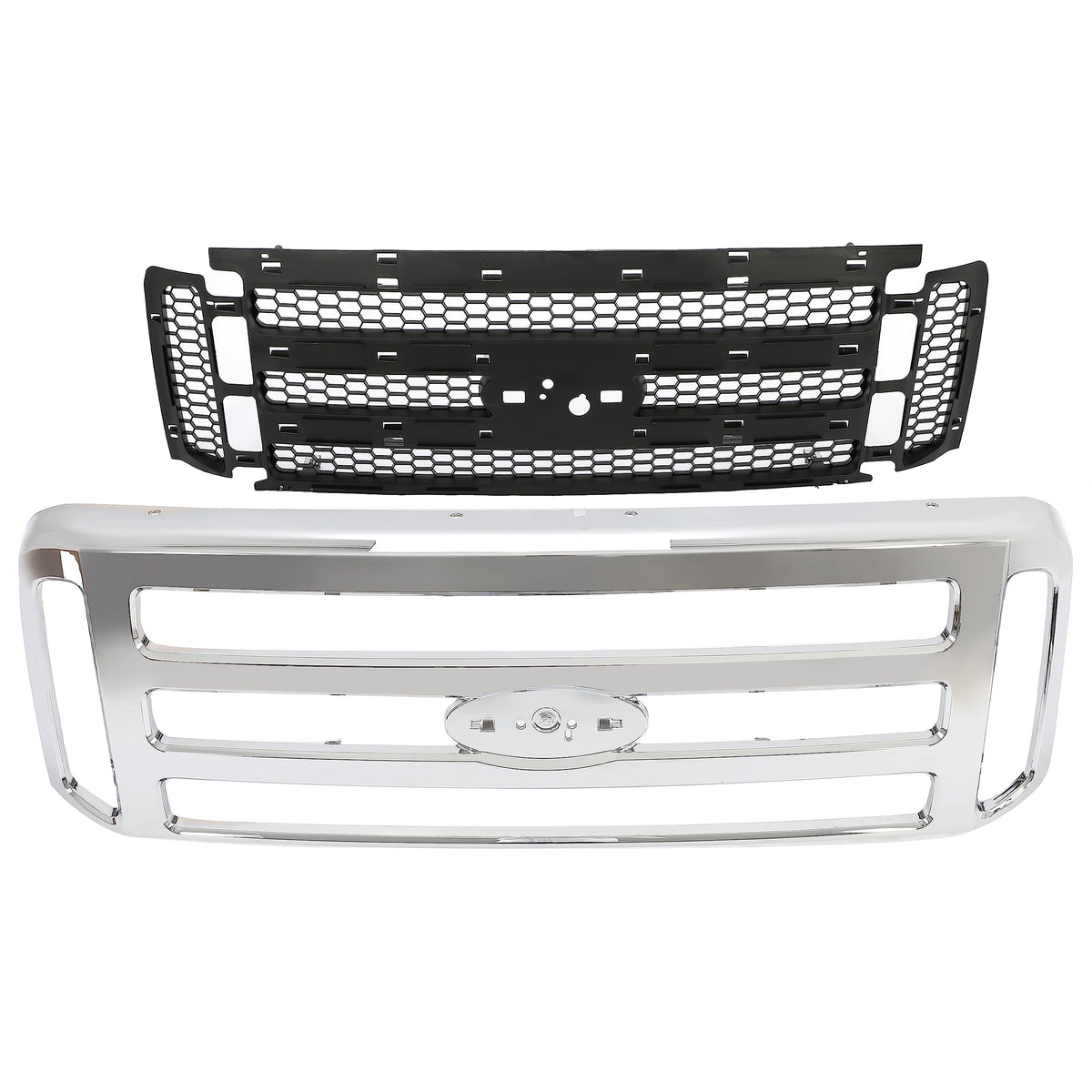 ECOTRIC grille on truck in road setting enhancing front-end style