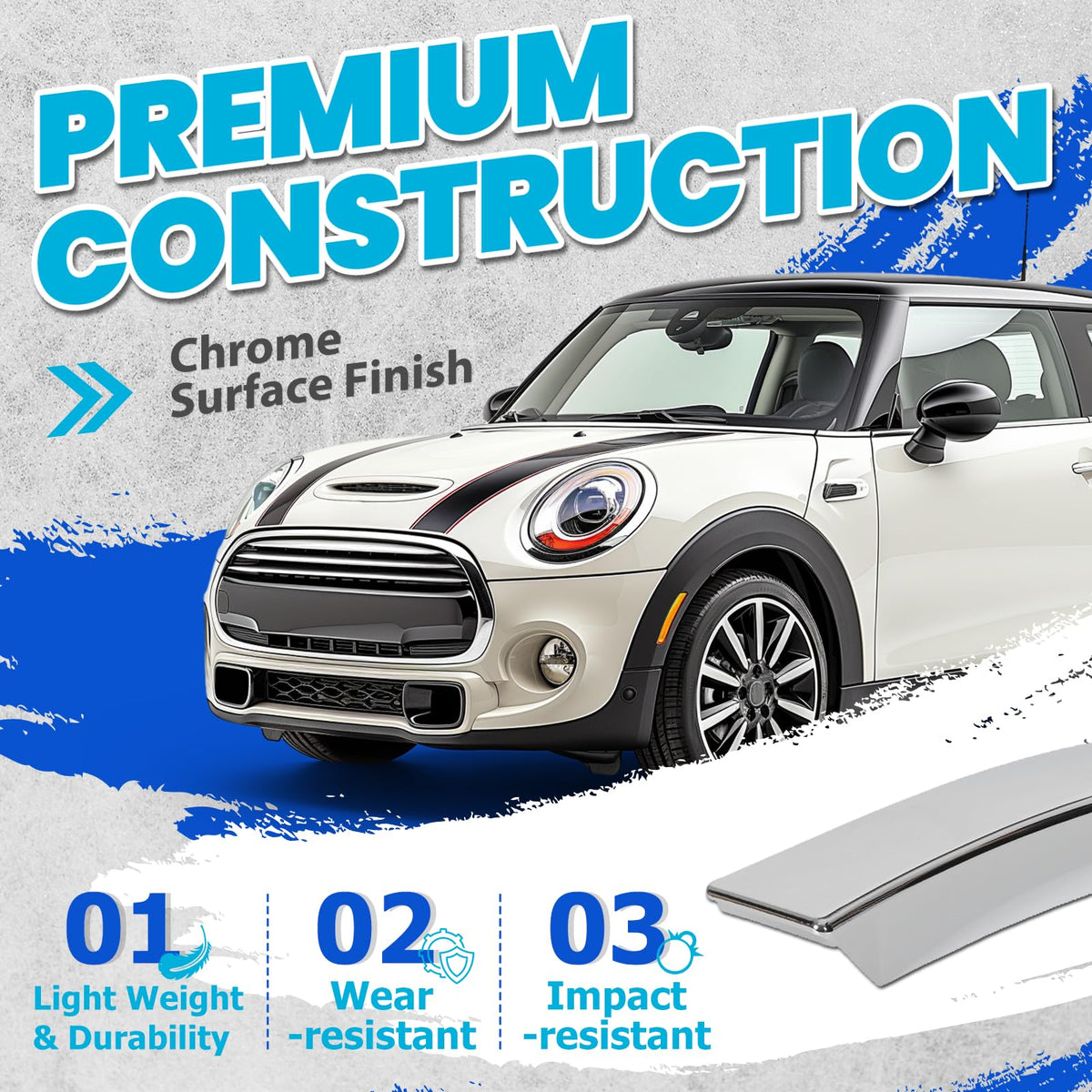 ECOTRIC mounted on Mini Cooper front demonstrating cohesive styling