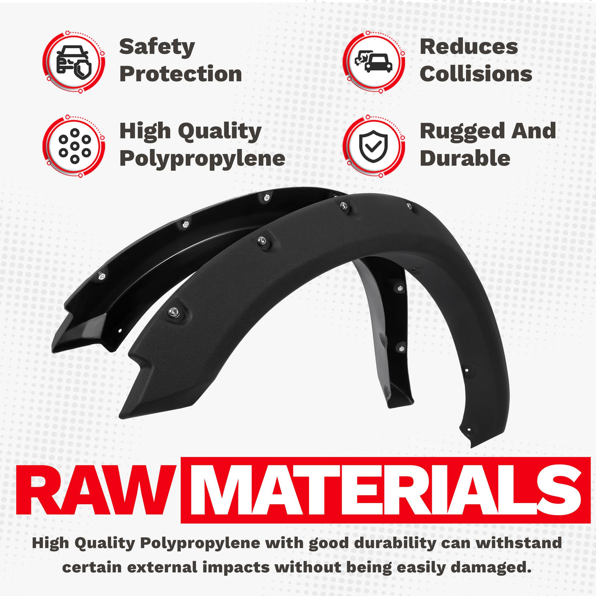 ECOTRIC rear flare installed passenger side adding rugged coverage