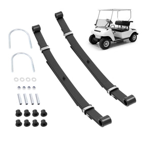 ECOTRIC rear leaf springs front view showing full assembly and direct-fit benefit