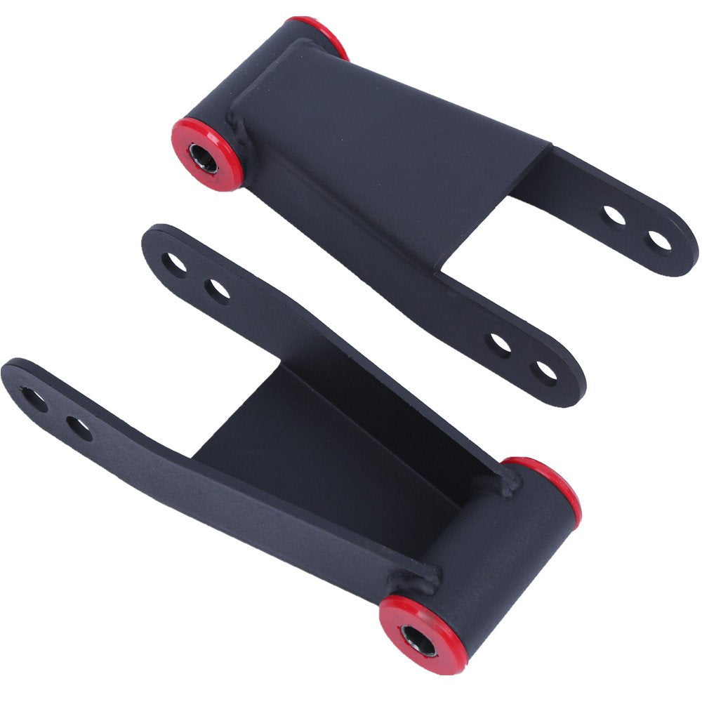 ECOTRIC rear shackles front view showing durable fit and improved appearance