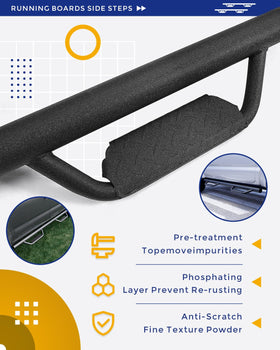ECOTRIC running boards installed on passenger side illustrating lowered step height advantage