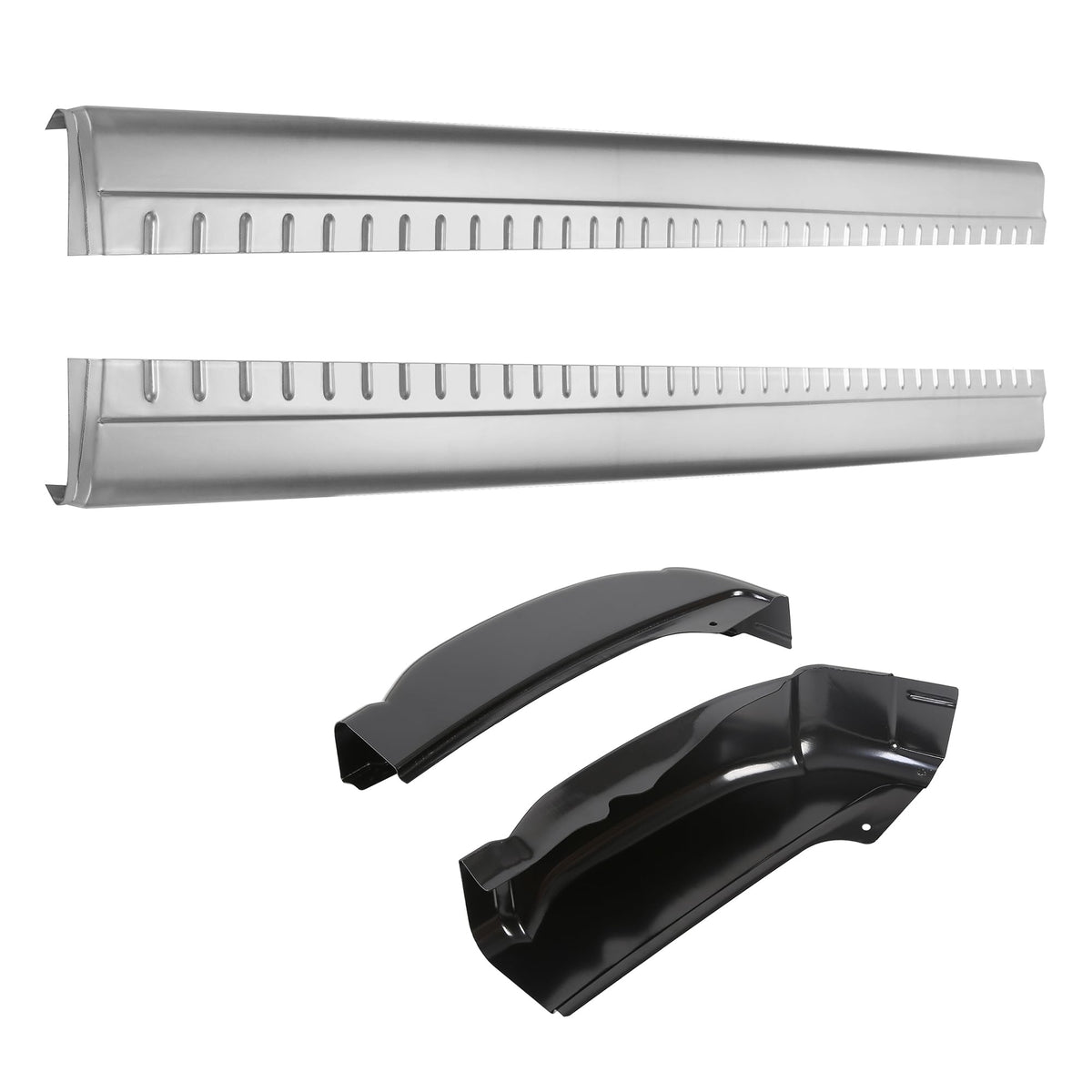 ECOTRIC rocker panel beside wheel for scale showing correct length and coverage for extended cab trucks