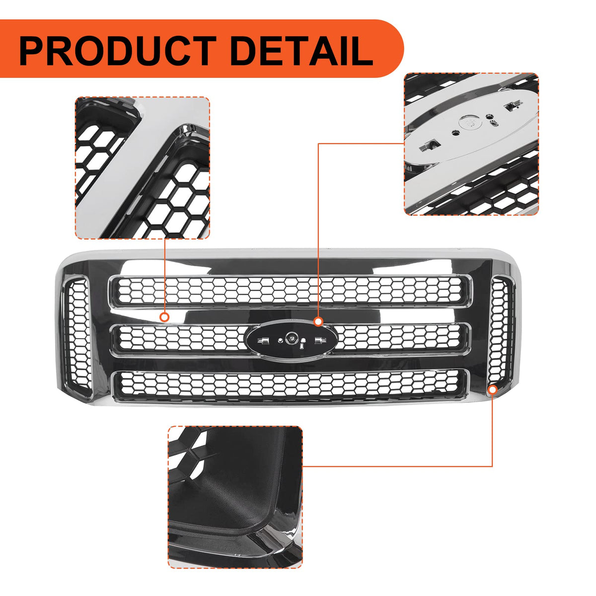 ECOTRIC grille shown next to truck for scale clarifying size and coverage