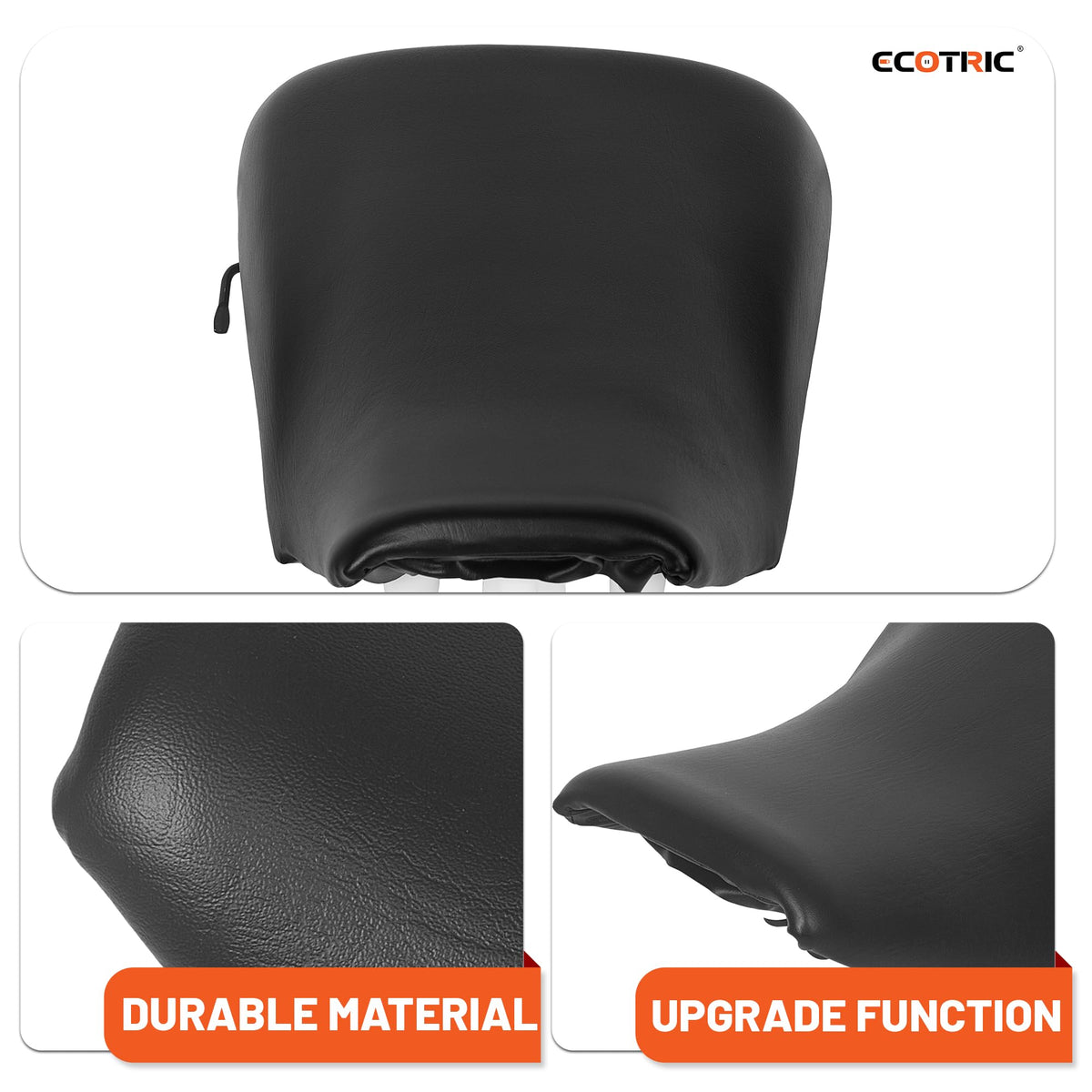 ECOTRIC close-up of seat texture showing wear-resistant material advantage