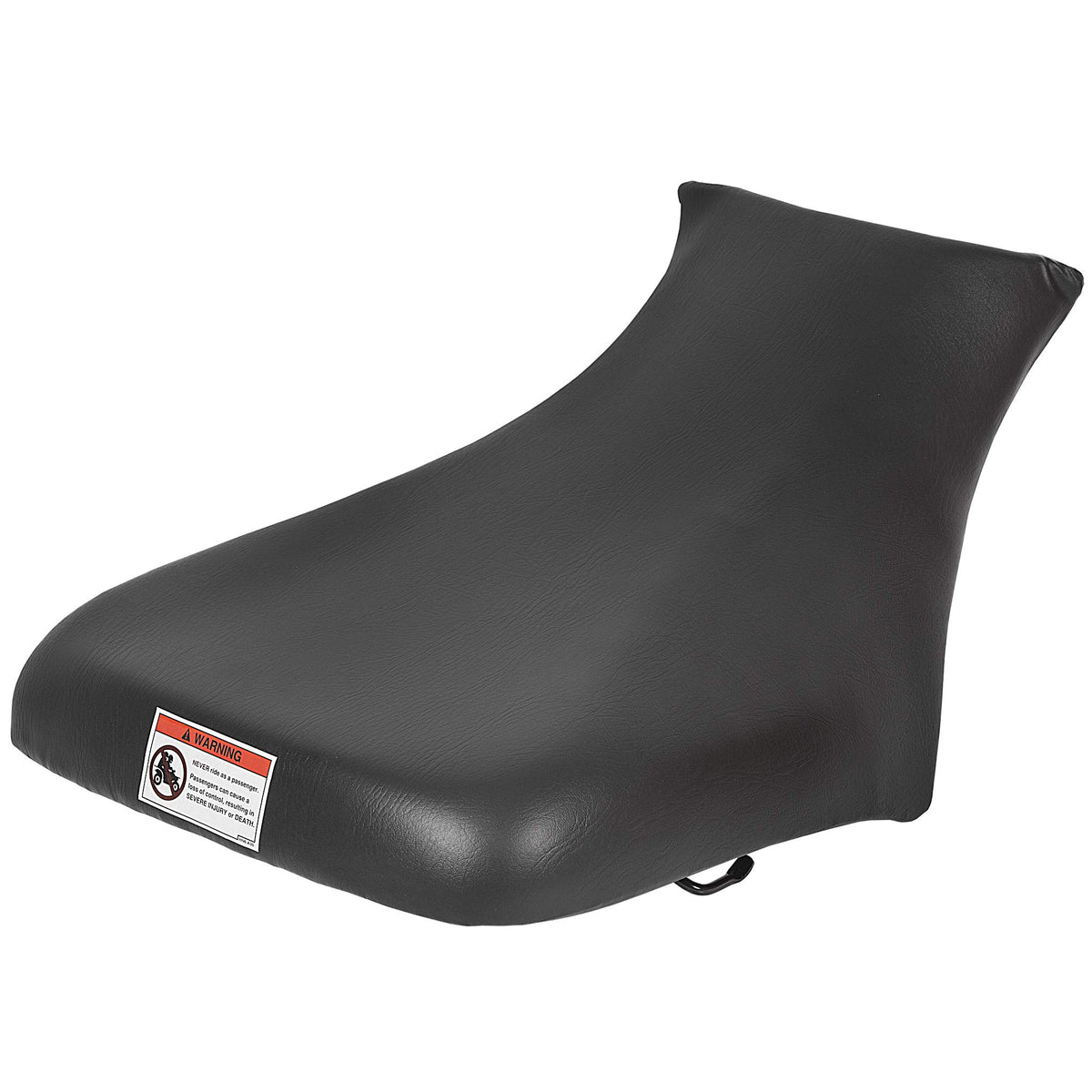 ECOTRIC front profile of seat showing clean replacement fit and restored ATV look