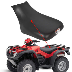 ECOTRIC seat installed on Honda Foreman showing fit and renewed appearance