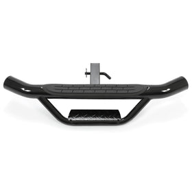 ECOTRIC side profile of step bar illustrating sturdy 4" diameter and strength