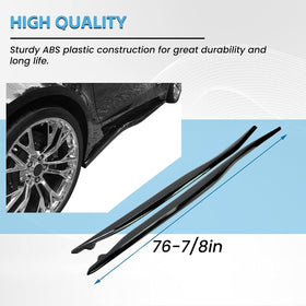 ECOTRIC installed driver side skirt on Corvette C7 showing sleek profile benefit