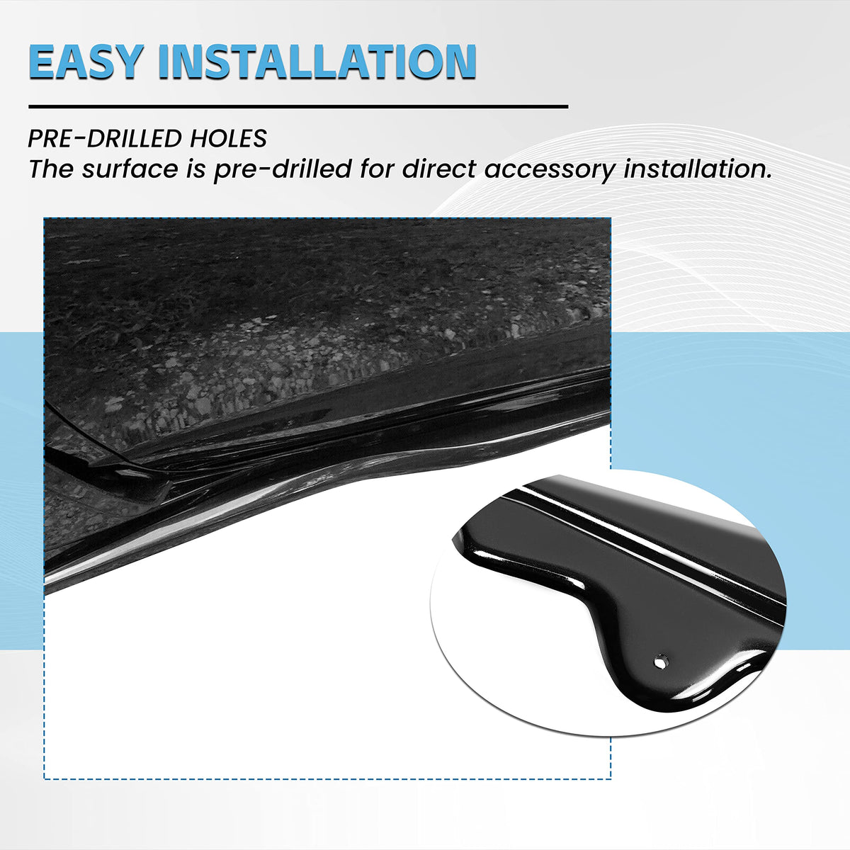 ECOTRIC painted Carbon Flash Metallic finish close view demonstrating glossy OEM look