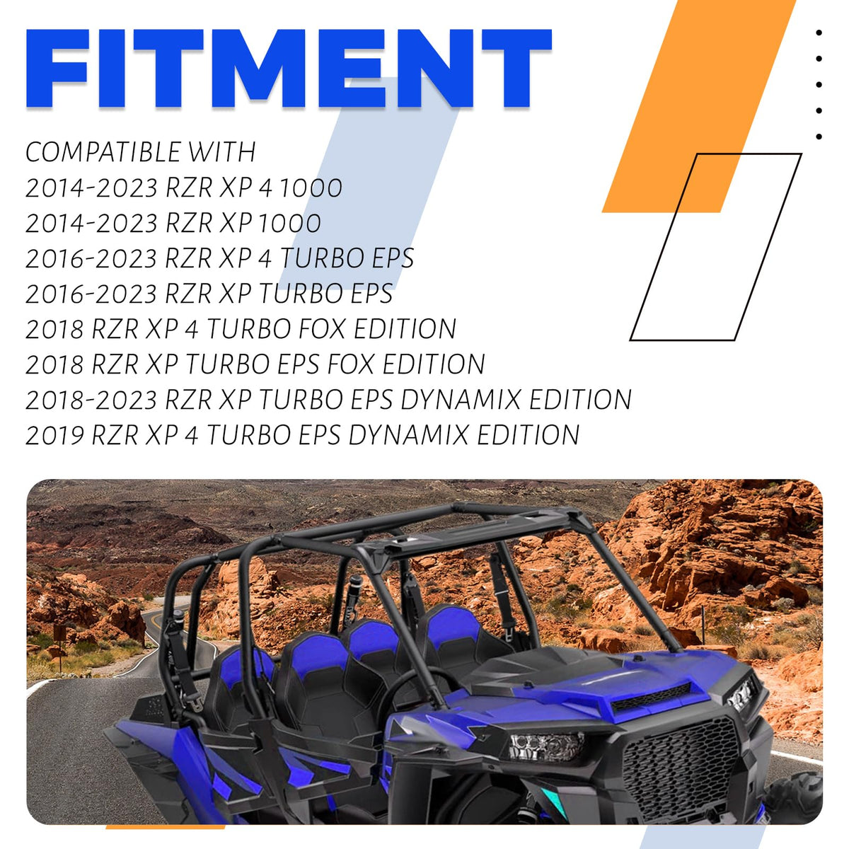 ECOTRIC side profile of carrier mounted on Polaris RZR demonstrating compact fit and clearance