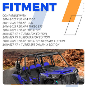 ECOTRIC side profile of carrier mounted on Polaris RZR demonstrating compact fit and clearance