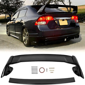 ECOTRIC front view of spoiler showing gloss finish and sporty look