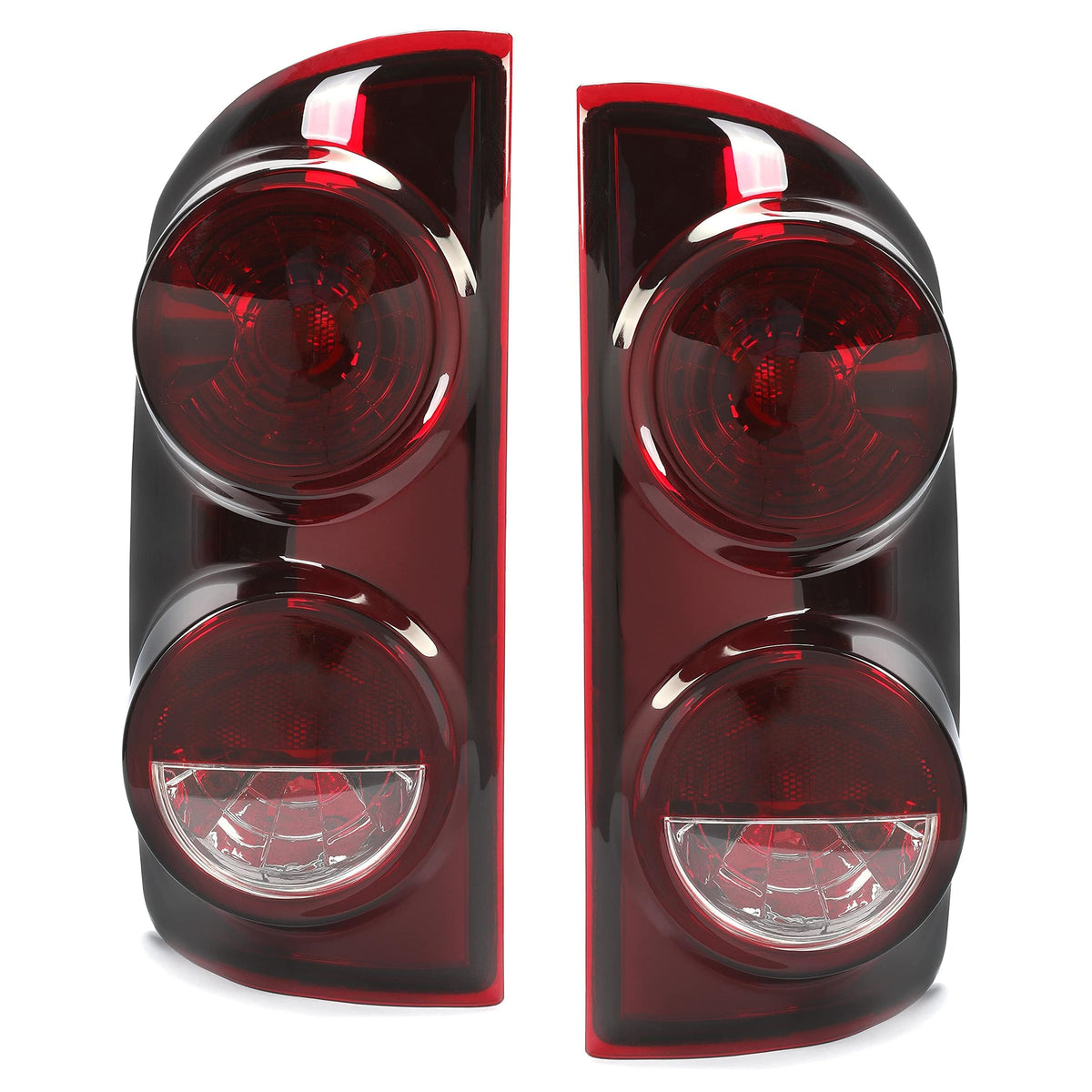 ECOTRIC front view tail light showing smoke red lens and direct-fit benefit