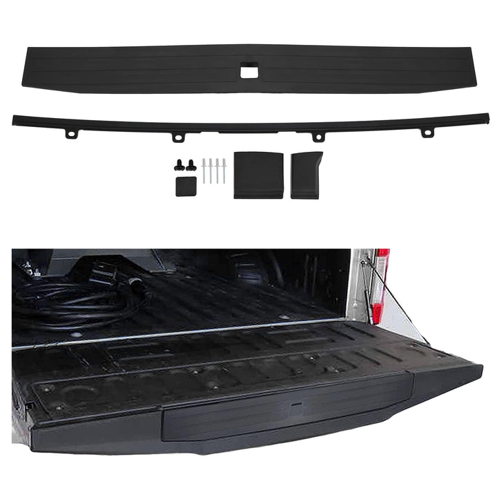 ECOTRIC front view of tailgate cap showing OEM fit and protection