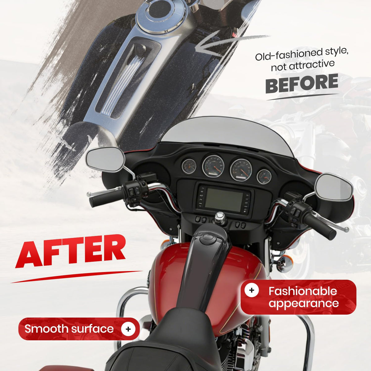 ECOTRIC top-down view installed console for integrated look