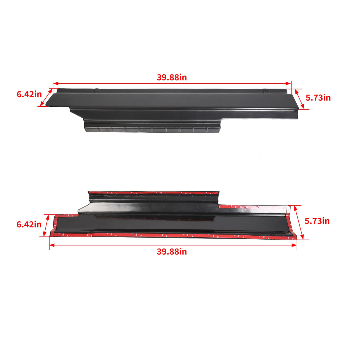 ECOTRIC before and after sill view showing restored appearance benefit