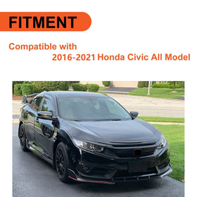 ECOTRIC trim installed on 10th Gen Honda Civic front creating sportier look