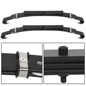 ECOTRIC springs undercart view showing axle centering and smoother ride