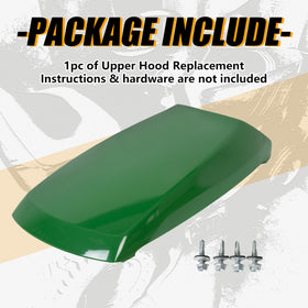 ECOTRIC upper hood installed on John Deere tractor improving looks