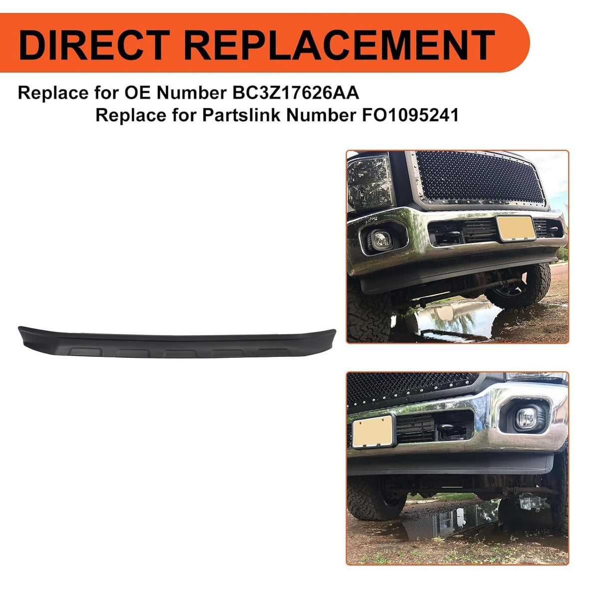 ECOTRIC valance installed on Ford Super Duty demonstrating OEM fit