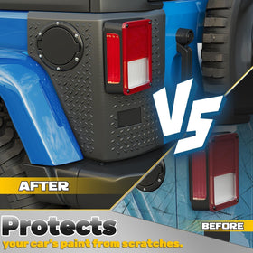 ECOTRIC guard shown with tail light removed for easy installation guidance