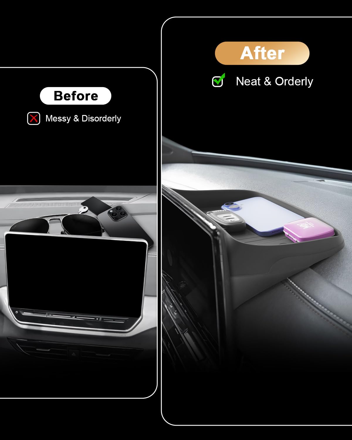 ECOZEN size comparison with phone keys and cards, demonstrates useful capacity