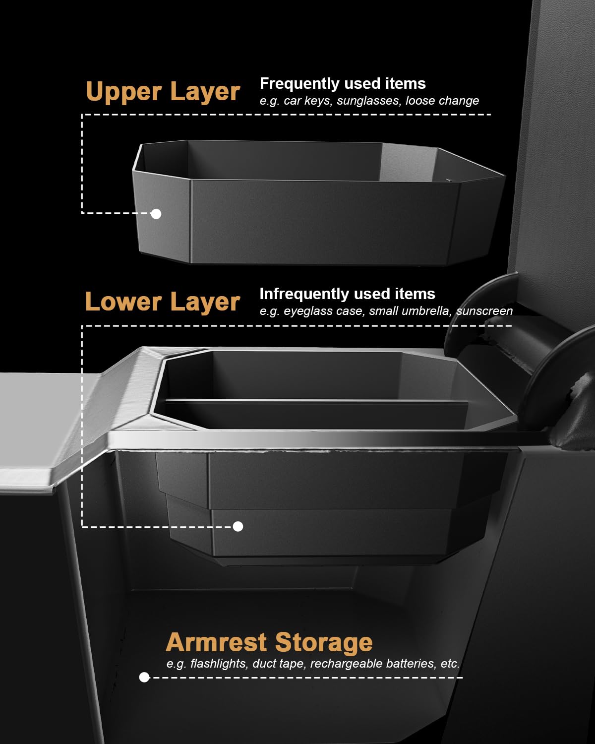 ECOZEN organizer next to phone and keys demonstrating size and capacity