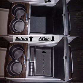 EDBETOS close-up of soft rubber liner reducing rattle and protecting items