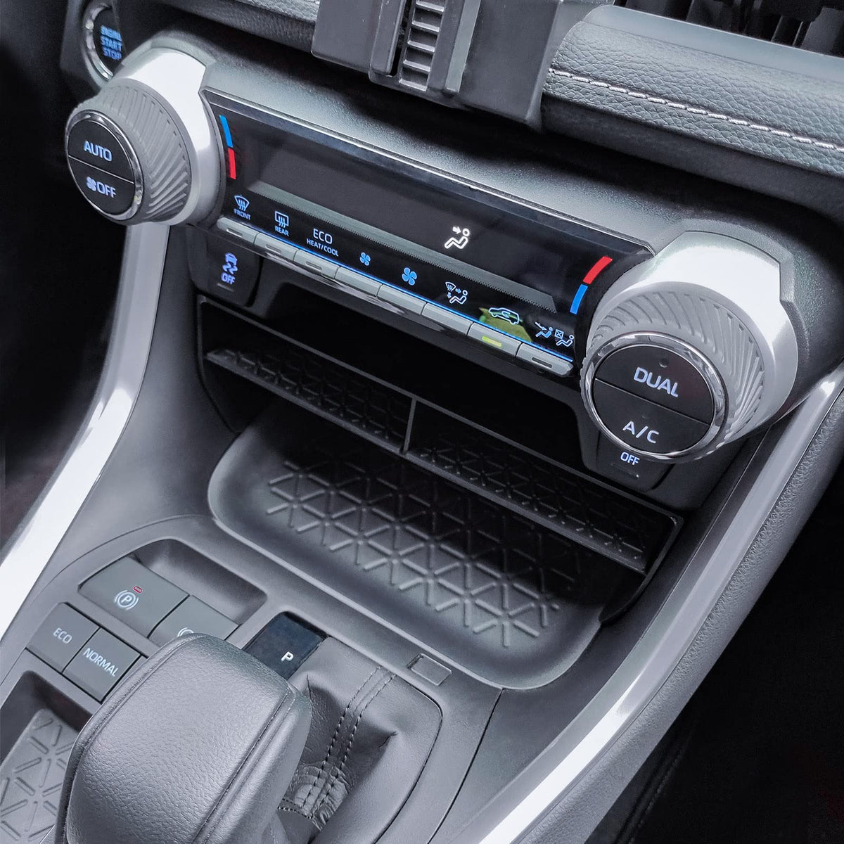 EDBETOS console insert holding phone, sunglasses, coins for neat storage