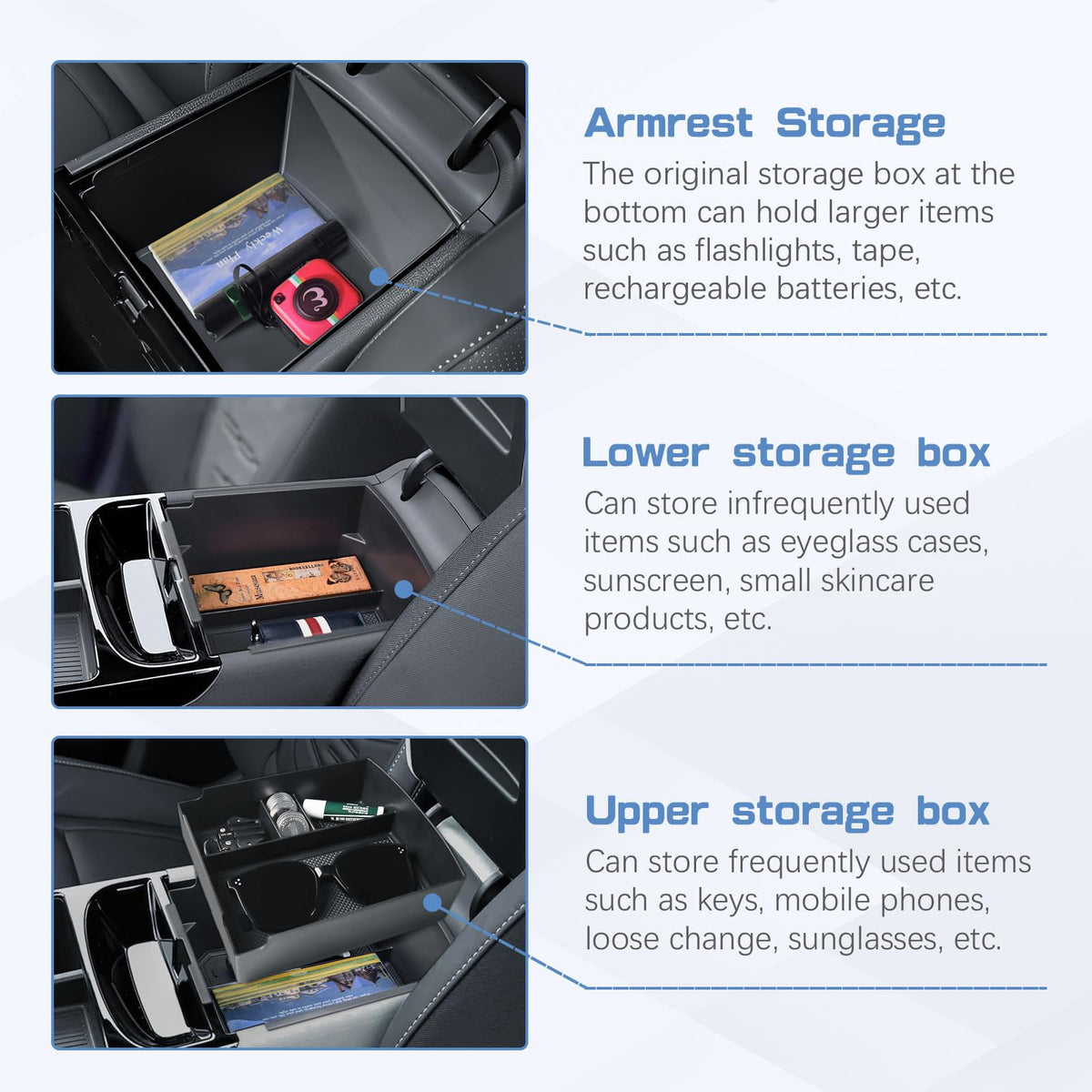 EDBETOS installed in 2025 Hyundai Tucson console with steering-column shifter for perfect fit