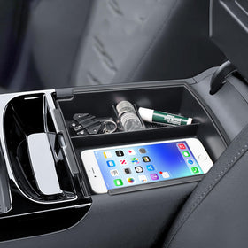 EDBETOS lifestyle cabin shot showing tidy center console and quieter ride benefit