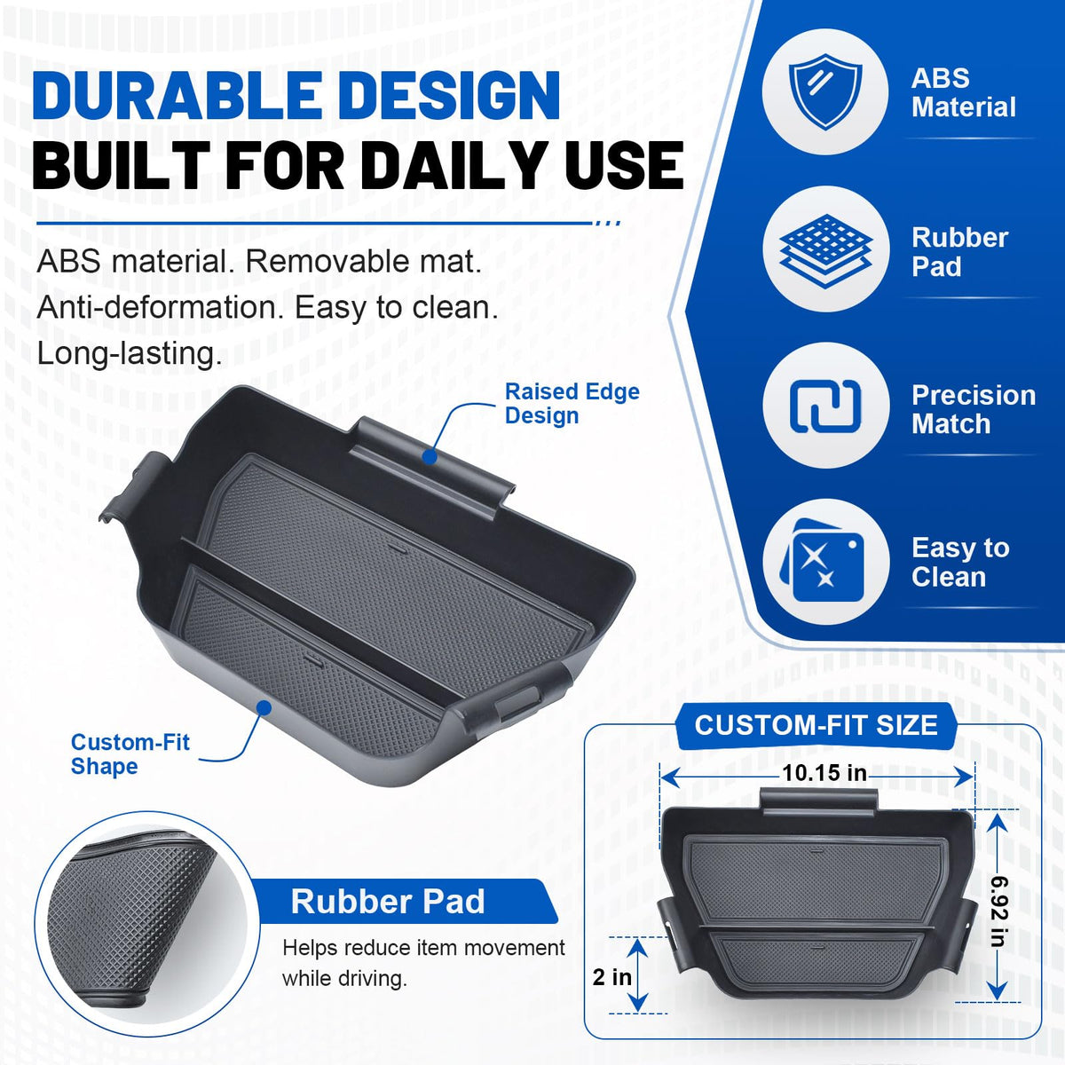 EDBETOS organizer holding sunglasses phone wallet highlighting organized storage