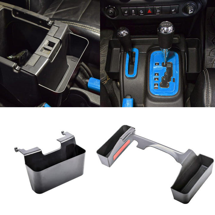 EDBETOS front console installed showing added reachable storage and tidier cabin