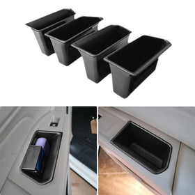 EDBETOS front door handle tray showing neat phone storage benefit