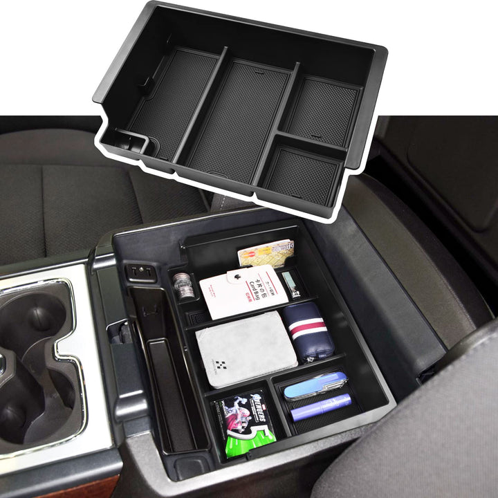 EDBETOS front view console organizer fitted for easy access and tidy storage