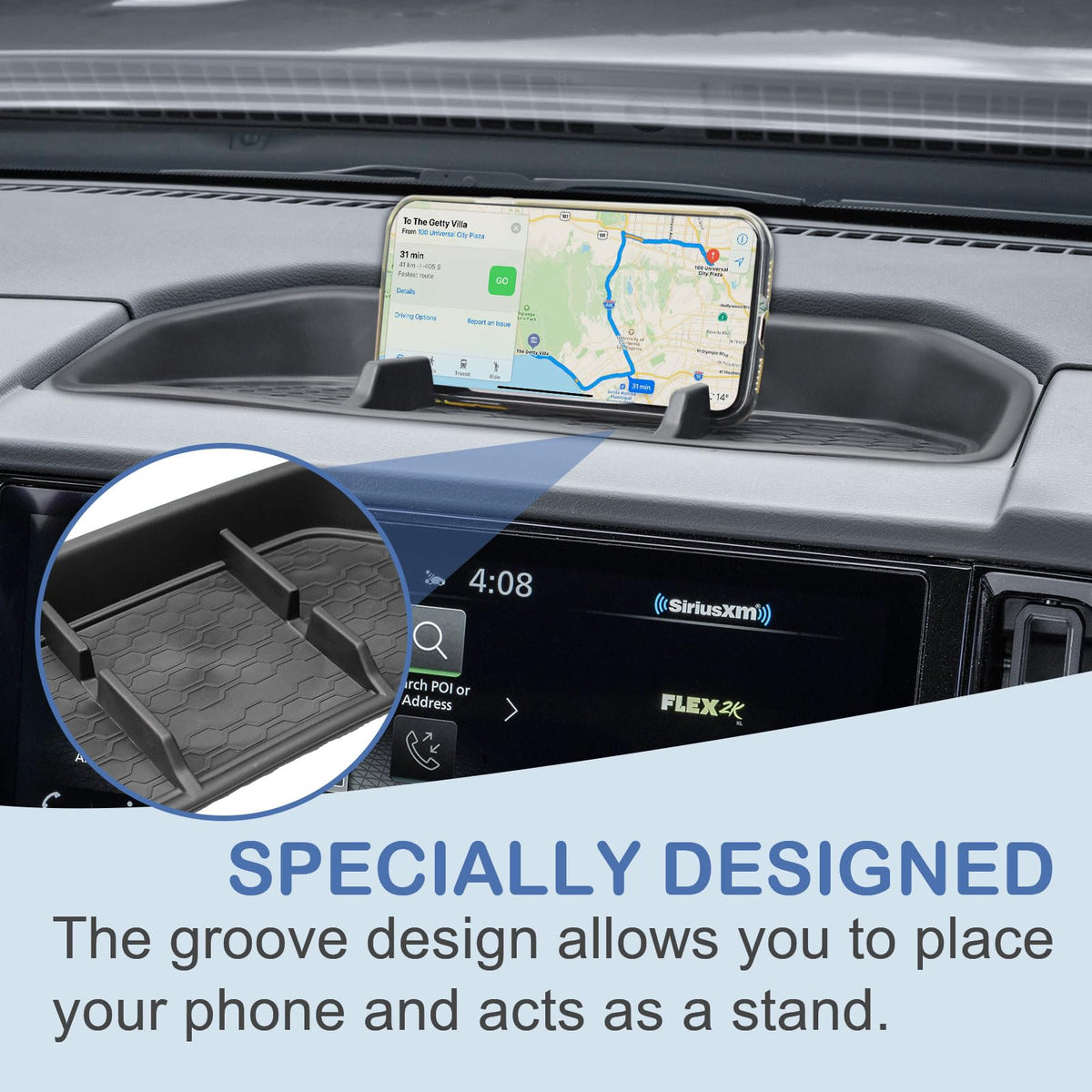 EDBETOS tray installed in 2025 Frontier dashboard for tidy cabin benefit