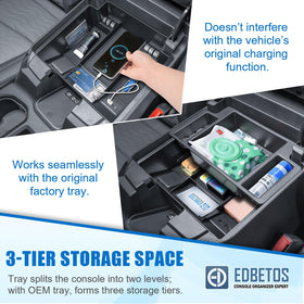 EDBETOS detailed view of lower compartment holding larger gear for secure storage